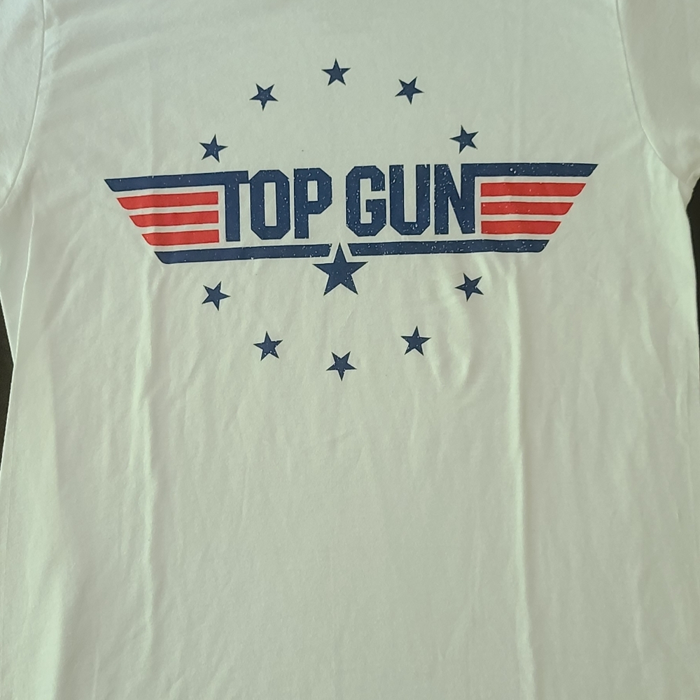 Top gun white t-shirts